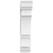 Ekena Millwork Standard Balboa Architectural Grade PVC Bracket With Traditional Ends, 5"W x 18"D x 24"H BKTP05X18X24BOA01 - alternate 2